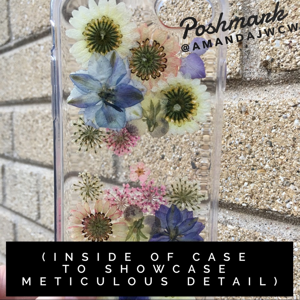 SOLD OUT- Restocking! Hand Pressed Floral Case - Picture 6 of 6